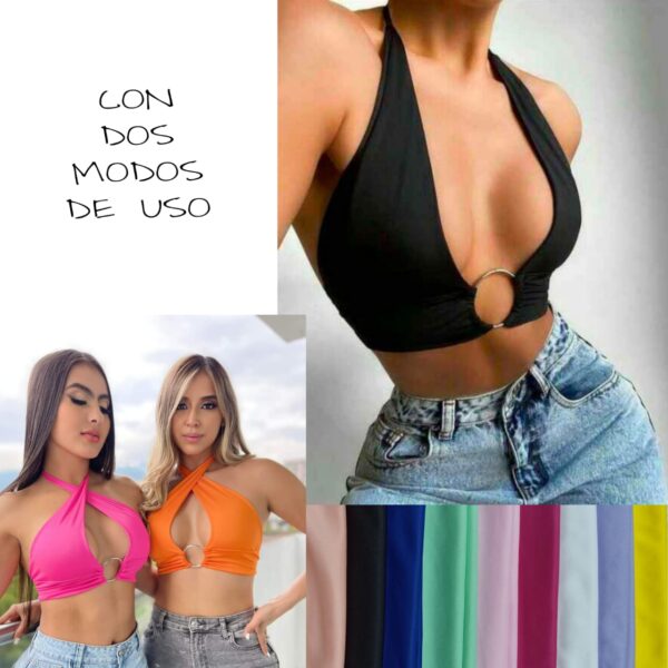 Blusa Crop Top Aro